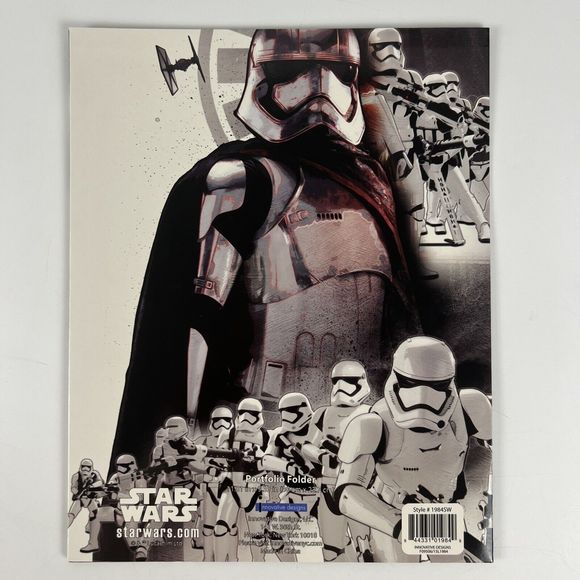 Star Wars The Force Awakens 3 Ring Binder FOLDERS Lot/3 Chewbacca Storm Troopers - Picture 4 of 11